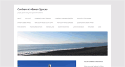 Desktop Screenshot of canberrasgreenspaces.com