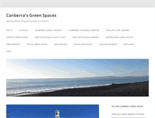 Tablet Screenshot of canberrasgreenspaces.com